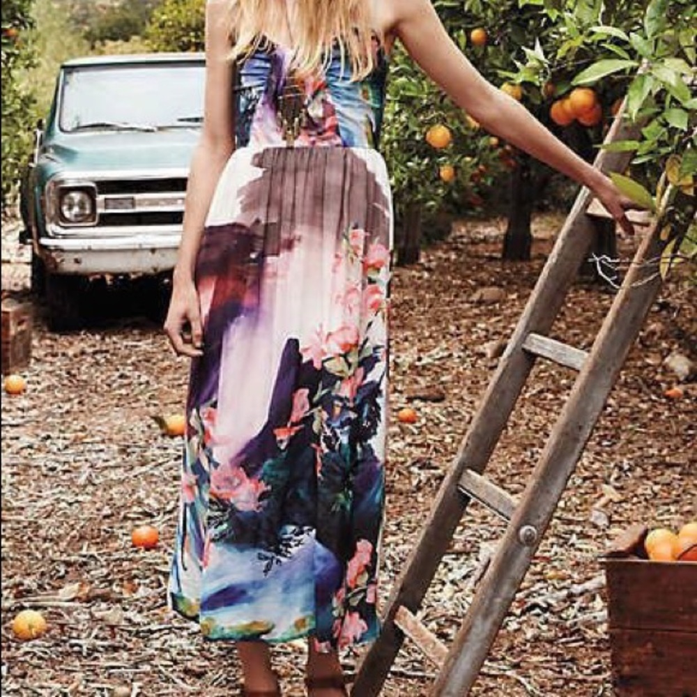 Anthro Daybreak Midi Dress